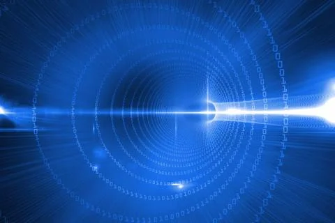 Futuristic shiny design with code Stock Illustration