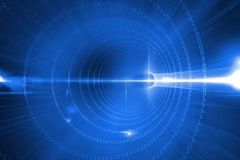 Futuristic shiny design with code 스톡 사진