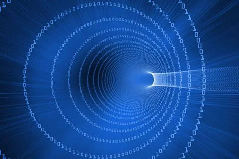 Futuristic shiny design with code 写真素材