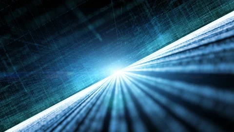 Futuristic shiny digital city network animation Stock Footage 229005574