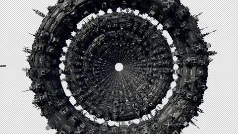 Futuristic Si-Fi Tunnel Loop Background Stock Footage 138192182