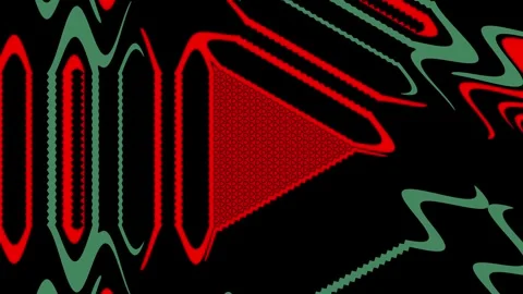 Futuristic signal interface motion background with geometric technology display 스톡 동영상 336014565