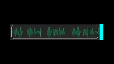 Futuristic Signal Waveform Display With Dynamic Digital Audio Visualization Stock Footage 344961023