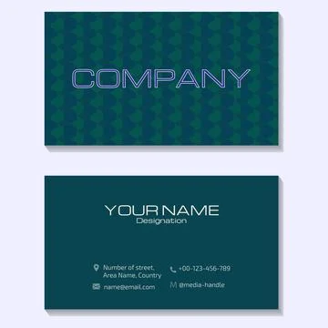 Futuristic simple and professional looking business card technology profess.. Stock Illustration