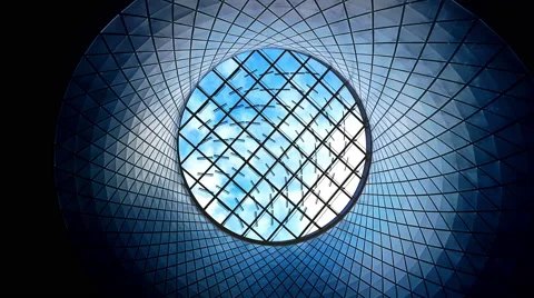 Futuristic Skylight Window and Cloudscape Time Lapse 4K Stock Footage 56563567