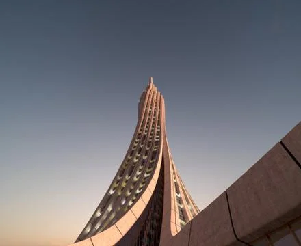 Futuristic skyscraper architecture Stock Illustration