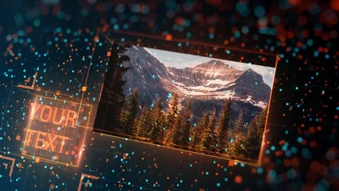 Futuristic Slideshow After Effects stock