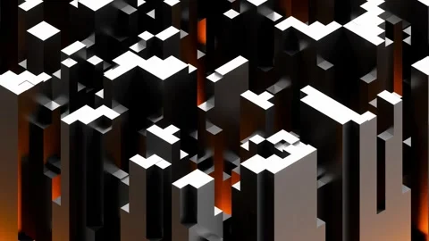 Futuristic Smart City Loop Animation Stockbeeldmateriaal 309541226