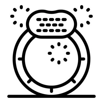 Futuristic smart ring displaying data with loading status and side decoration Ilustración de archivo