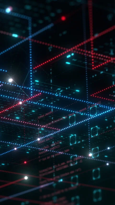 Futuristic software development Stock Footage 304033558