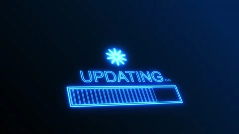 Futuristic Software Update and Loading Screen Stock Footage 341369277