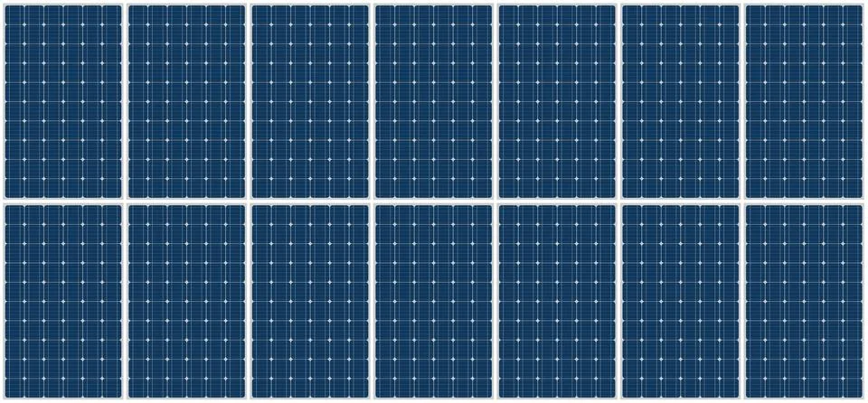 Futuristic solar panel technology concept with digital interface, clean ene.. Illustrazione stock