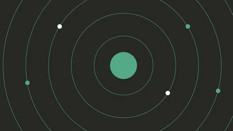 Futuristic Solar System Concept Stock Illustration