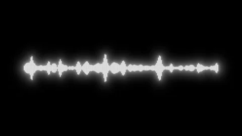 Futuristic Sound Wave Frequency Equalizer Audio Meter Display Background Loop Stock Footage 340357496