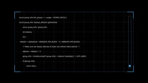 Futuristic Source Code Editor Interface With Programming Script Stock Footage 341356010