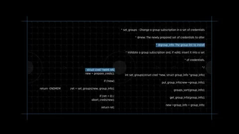 Futuristic Source Code Mapping Interface With Connected Programming Commands Stock Footage 341356015