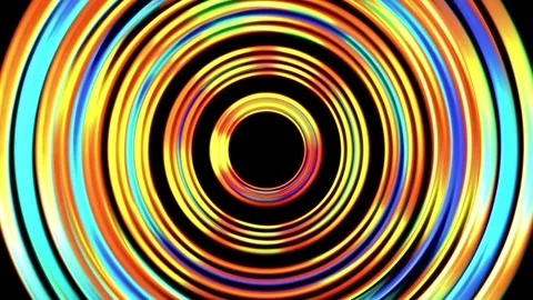 Futuristic Space Adventure Background Circular Portal Abstract Animation Stock Footage 290086601