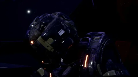 Futuristic Space Battle with Explosive Missile Strikes Stock Footage 108697797