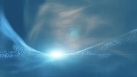 Futuristic space light with shining star animation Stock-Footage 229764811