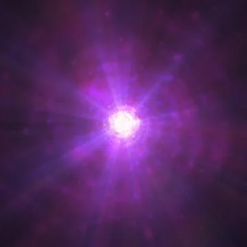 Futuristic space particles in bright round energy structure Stock Illustration