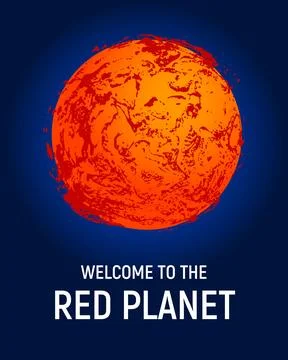 Futuristic space planet poster background Stock Illustration