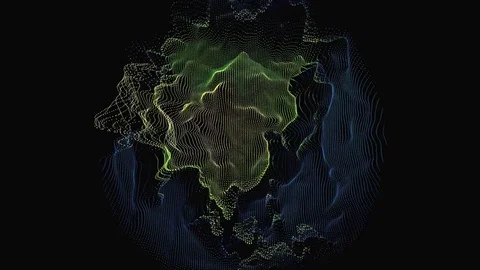 Futuristic Space Technology HUD planet object radar screen overlay Vídeo Stock 72131024