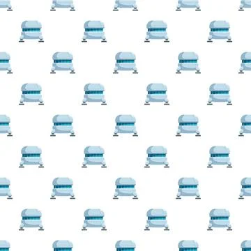 Futuristic space terminal seamless pattern background イラスト素材