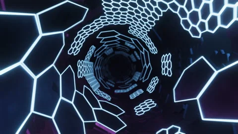 Futuristic Space Tunnel 스톡 동영상 172059686