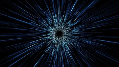 Futuristic space tunnel Stock Illustration