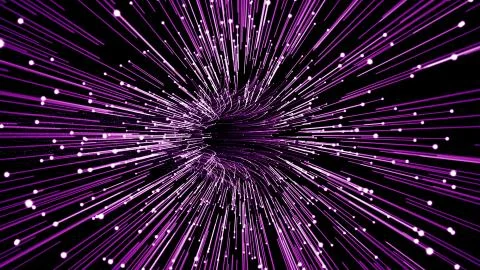 Futuristic space tunnel Stock Illustration