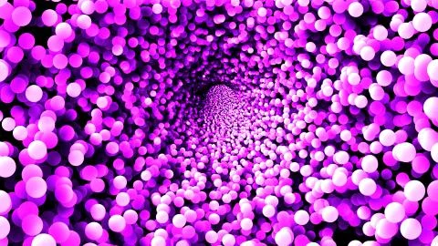 Futuristic space tunnel Stock Illustration