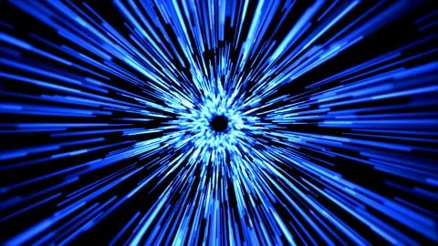 Futuristic space tunnel Stock Illustration
