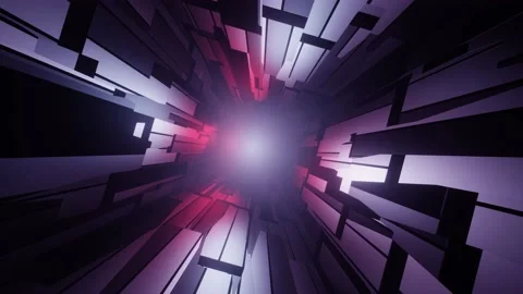 Futuristic space tunnel video loop Stock Footage 165599663