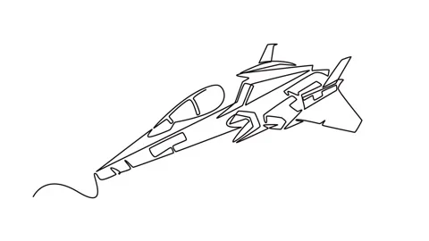 Futuristic space vehicle or advanced combat jet in mid-flight Stock Footage 337947535