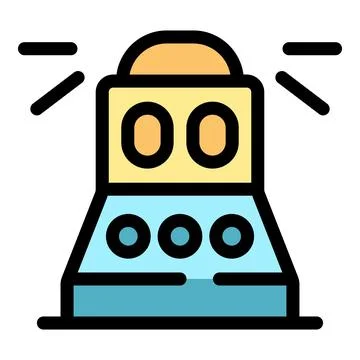 Futuristic spaceship blasting off into the galaxy Stock Illustration