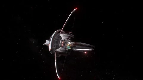 Futuristic Spaceship - Deploying Solar Sails in a Triple Star System_5 of 6 Видео 342944619