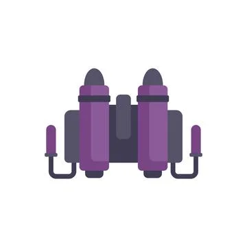 Futuristic spaceship engine providing thrust in space Stock Illustration