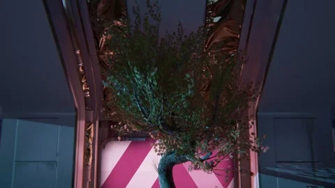 Futuristic spaceship from the inside 04 Stock Footage 268078849