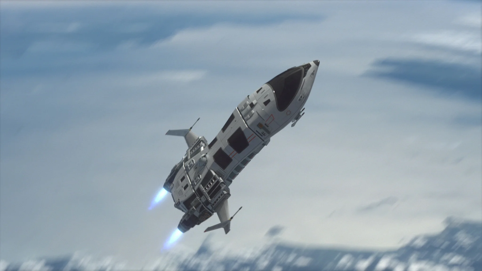 Crashing Spaceship Swooshes