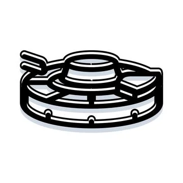 Futuristic spaceship vector design illustrating space travel Stock Illustration