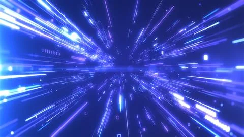 Futuristic speed lights technology data abstract background Stock Illustration