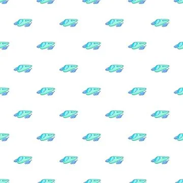 Futuristic speed train pattern, cartoon style Stock Illustration