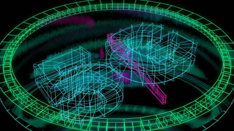 Futuristic speedometer with a data rate indicator using technology 5G. alpha Stock Footage 91946219