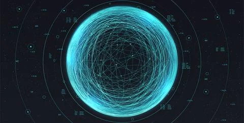 Futuristic sphere vector concept Stock Illustration