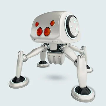 Futuristic spiderbot concept Stock Illustration