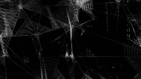 Futuristic Spiderweb Hypnotic Loop Animated Background Stock Footage 306757122
