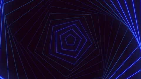 Futuristic spiral enigmatic blue pattern of thin, spaced lines Stock Footage 285696072