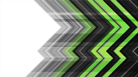 Futuristic sport motion background with dynamic green arrows and speed stripes Stock Footage 342805823