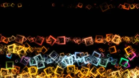 Futuristic square background design illustration Stock Illustration