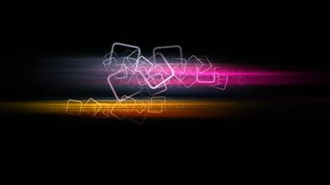 Futuristic square background design illustration Stock Illustration